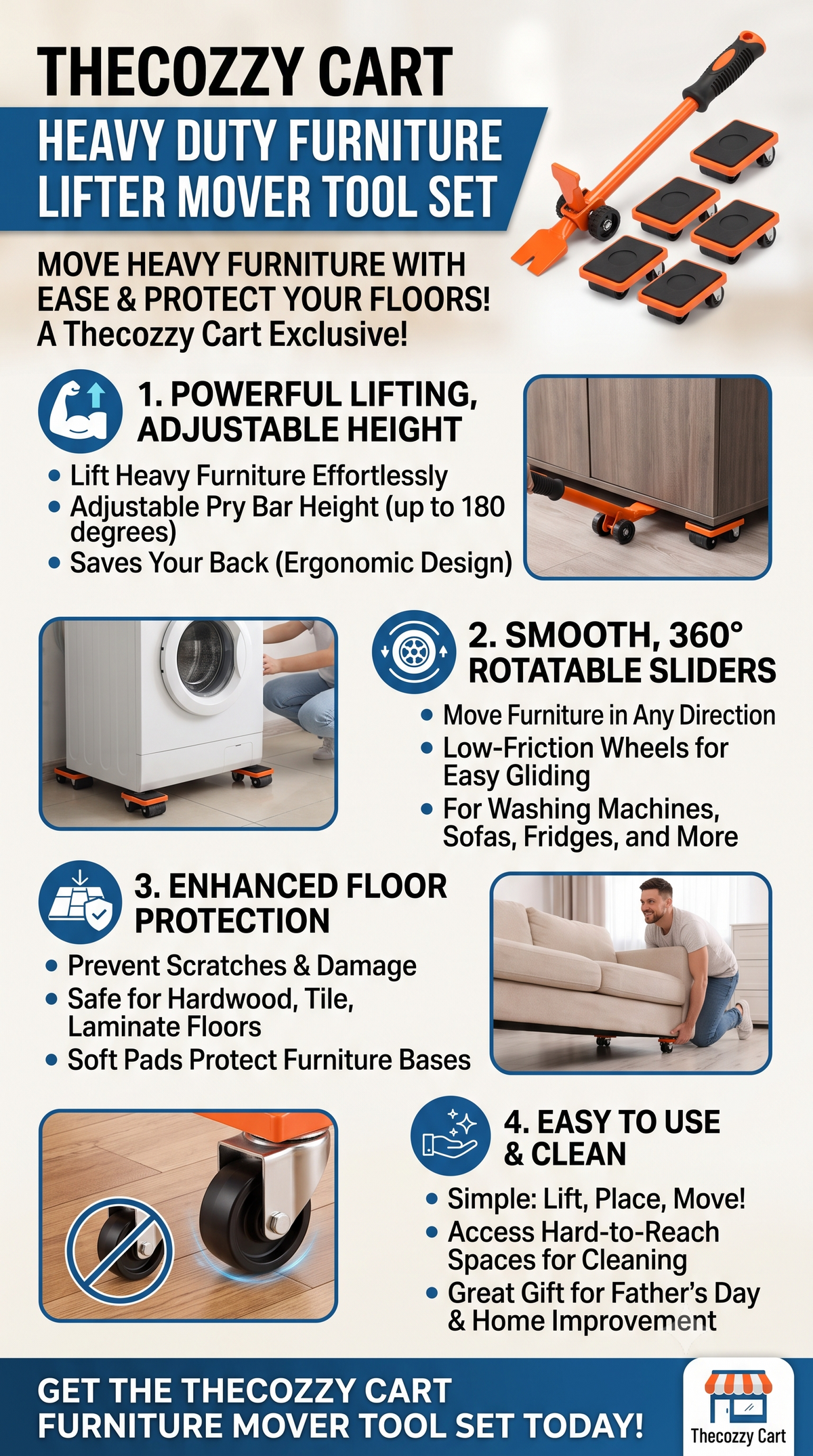 Furniture Lifter Mover Tool Set